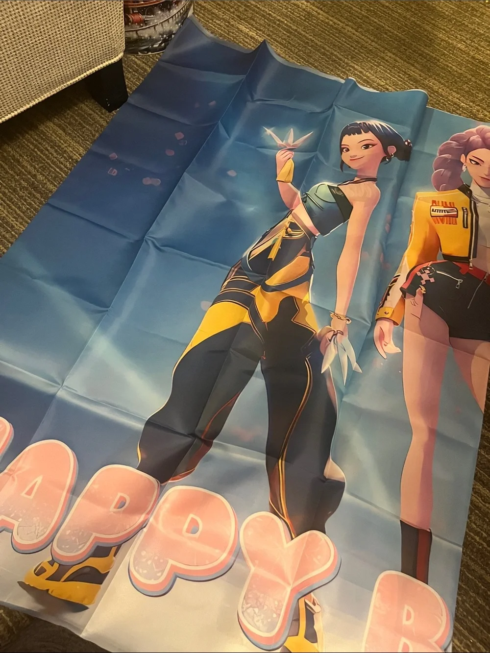 Kpop Demin Slayers Happy Birthday Party Decor Banner, garland, balloons see pics